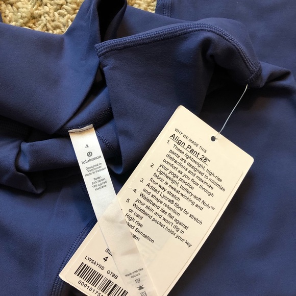 Lululemon Align Pant *Full Length 28" Gatsby Blue - Picture 3 of 4